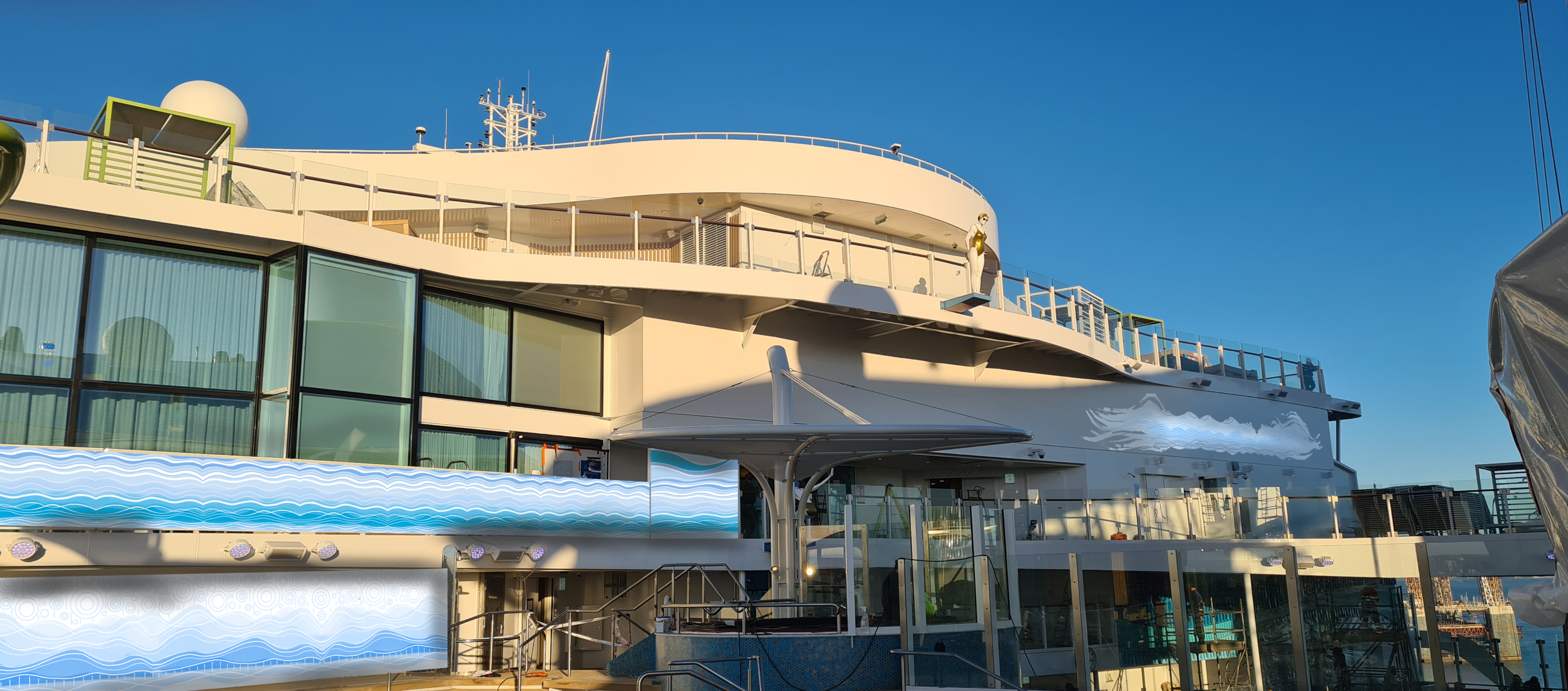 Rendering designs for Icon of the Seas