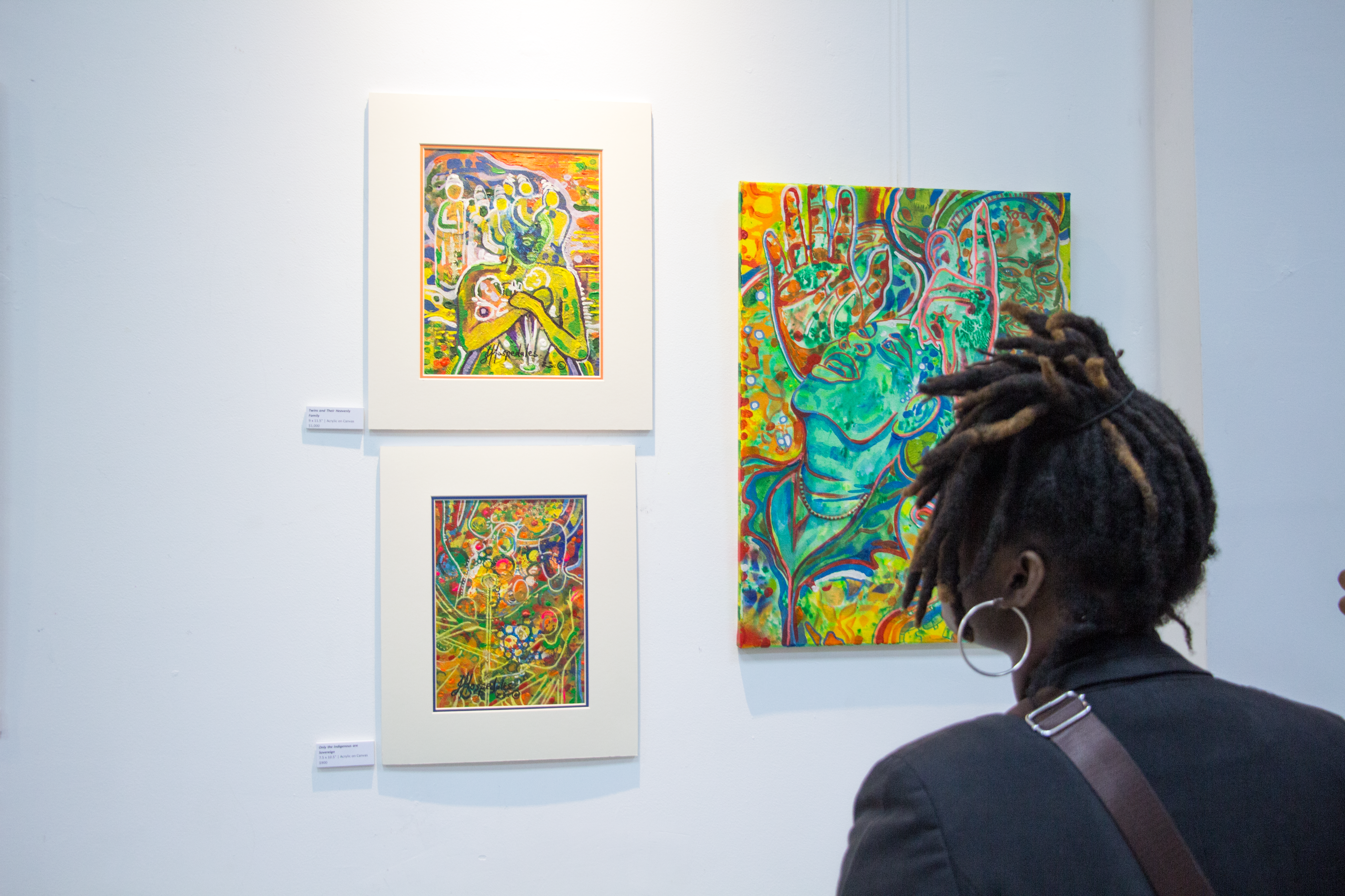 Nicole Tang photography of an art exhibition opening