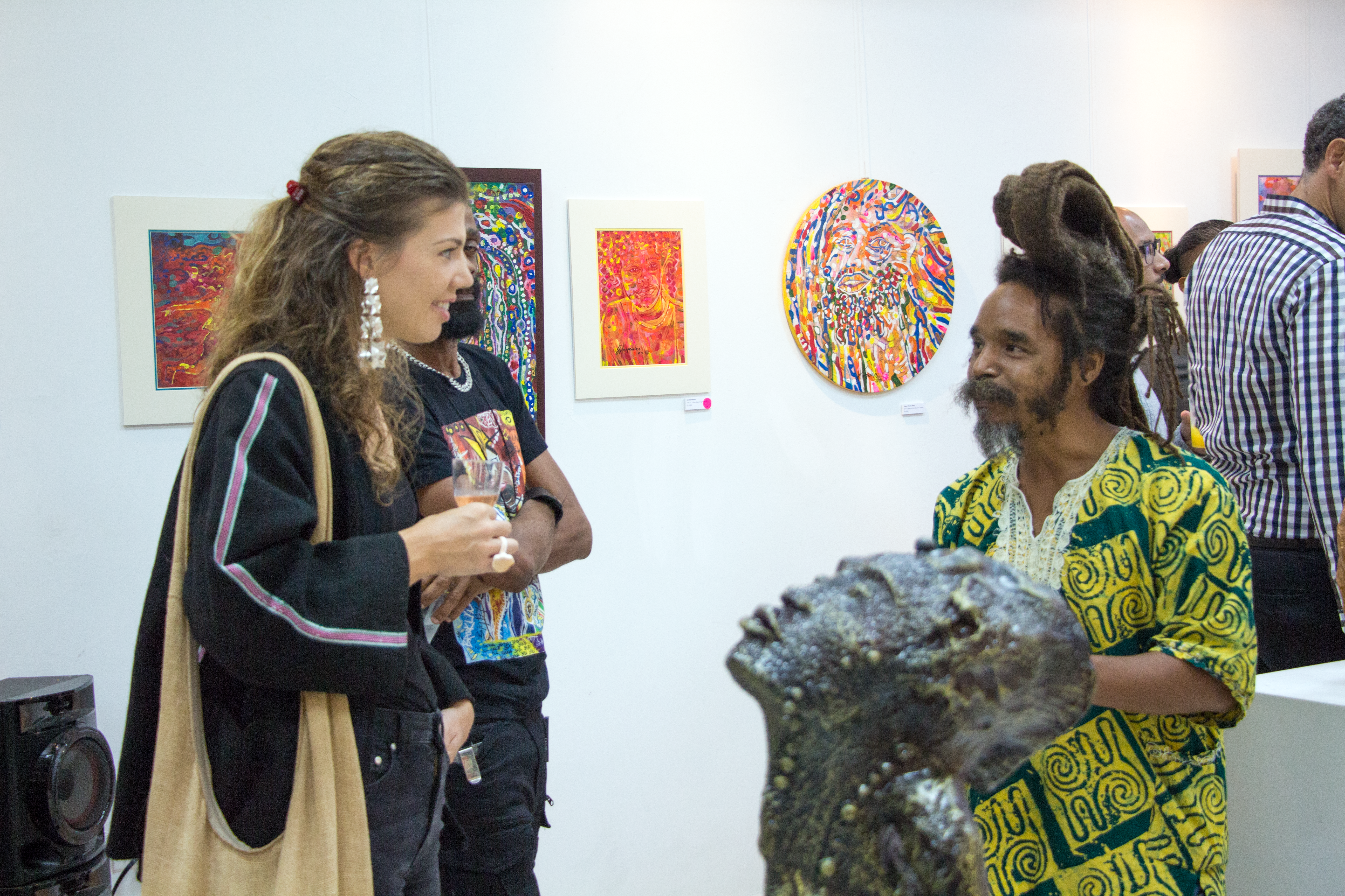 Nicole Tang photography of an art exhibition opening