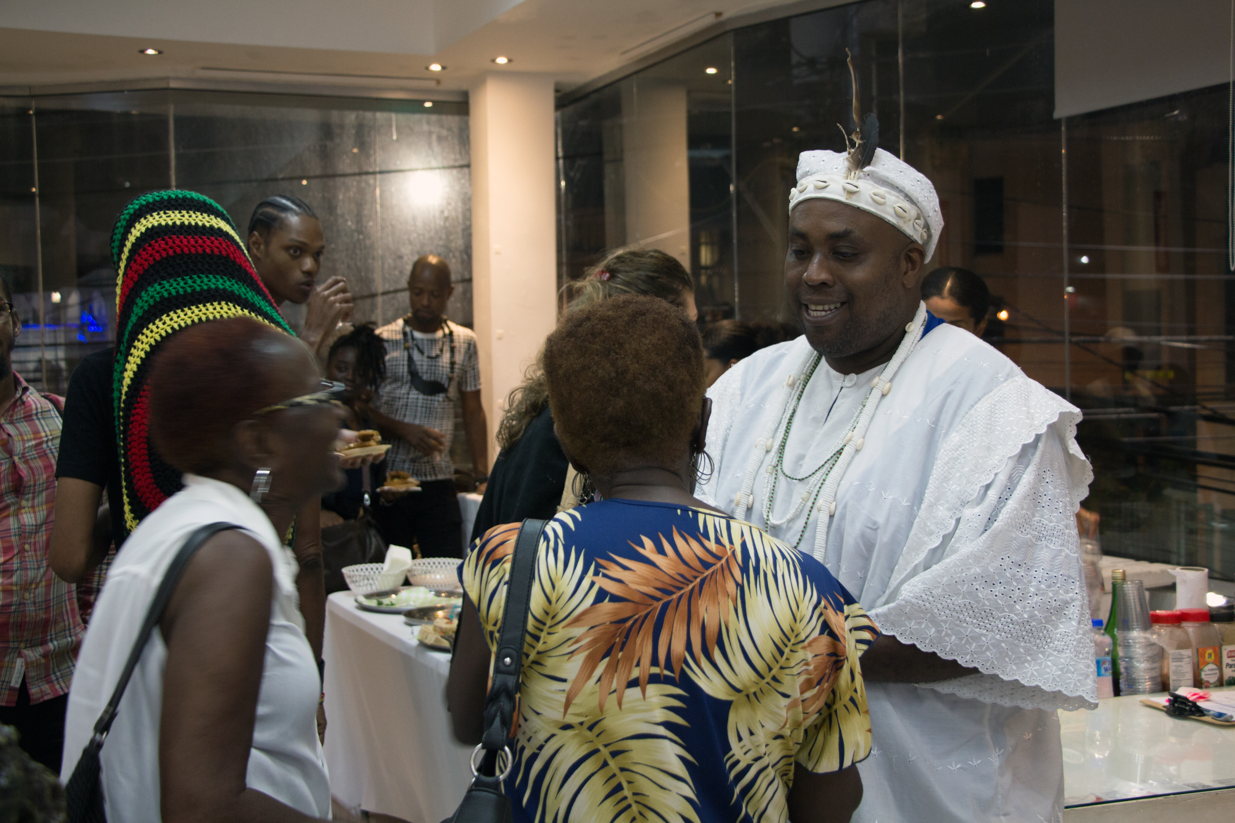 Nicole Tang photography of an art exhibition opening