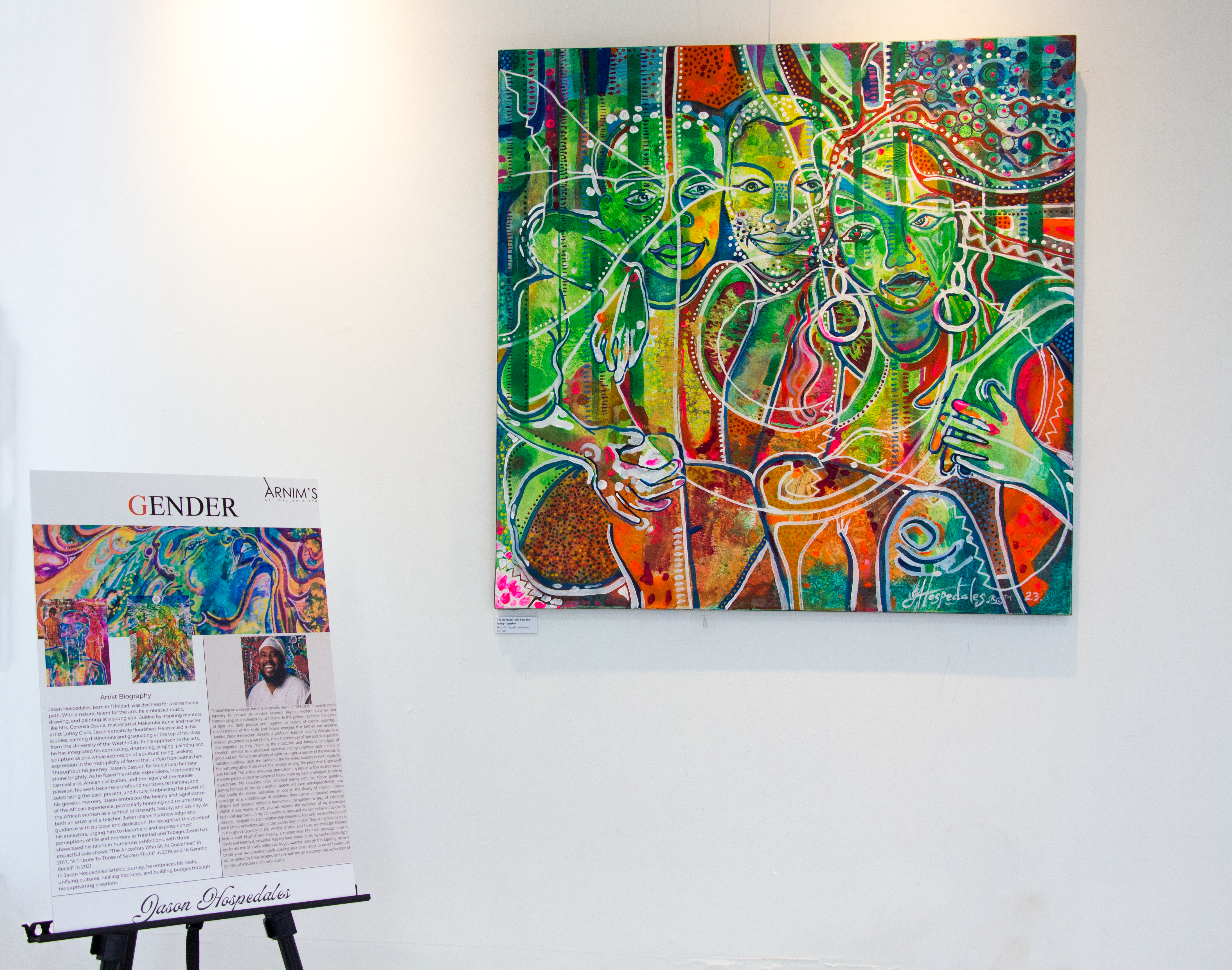 Nicole Tang photography of an art exhibition opening