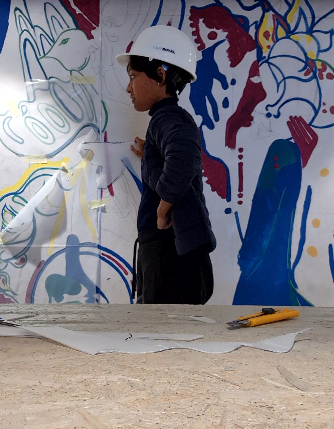 Nicole Tang, artist at work